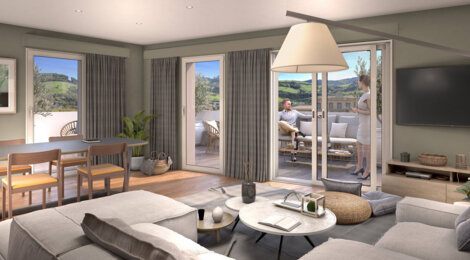 Programme immobilier neuf TERRA NOVA - Tarare : Appartements studio–T5 avec balcons, terrasses et parking sécurisé à côté de la gare (69170) - Référence : 5937