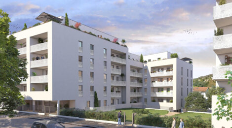 Programme immobilier neuf TERRA NOVA - Tarare : Appartements studio–T5 avec balcons, terrasses et parking sécurisé à côté de la gare (69170) - Référence : 5937