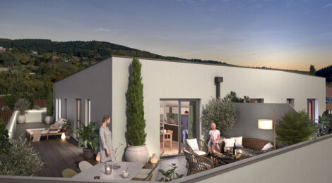 Programme immobilier neuf TERRA NOVA - Tarare : Appartements studio–T5 avec balcons, terrasses et parking sécurisé à côté de la gare (69170) - Référence : 5937