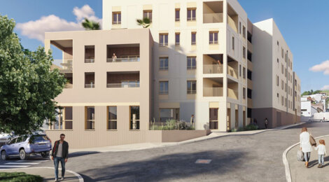 Programme immobilier neuf CONVERGENCE - Tarare centre proche place Croizat résidence moderne avec extérieur (69170) - Référence : 17203