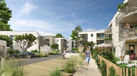 Programme immobilier neuf OZENA - Tarnos, appartements neufs et villas duplex à 15 min de Bayonne et des plages (40220) - Référence : 10906