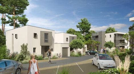 Programme immobilier neuf OZENA - Tarnos, appartements neufs et villas duplex à 15 min de Bayonne et des plages (40220) - Référence : 10906