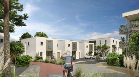 Programme immobilier neuf OZENA - Tarnos, appartements neufs et villas duplex à 15 min de Bayonne et des plages (40220) - Référence : 10906
