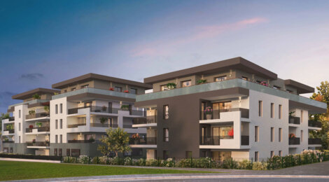 Programme immobilier neuf Le Trio - Thonon-les-Bains : 48 appartements neufs du 2 au 5 pièces à l’entrée de la ville (74200) - Référence : 15013