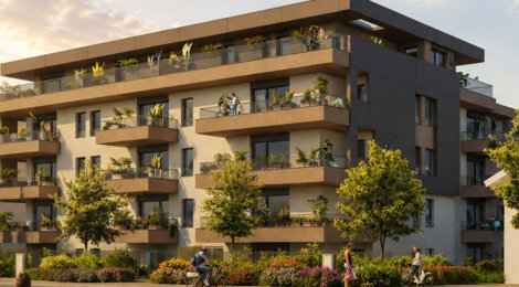 Programme immobilier neuf HELIOS - Thonon les Bains appartements proches Léman Express et port (74200) - Référence : 17481