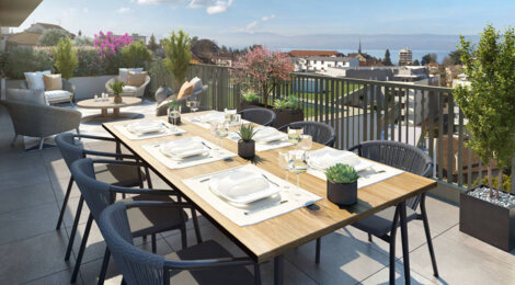 Programme immobilier neuf L’Éloge - Thonon-les-Bains proche du lac Léman (74200) - Référence : 16181