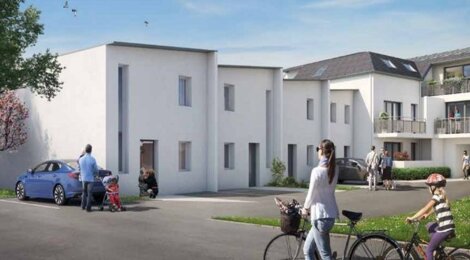 Programme immobilier neuf SCALA - Thouaré-sur-Loire : 17 appartements T2–T4 avec architecture contemporaine et isolation RT 2012 proche du centre-bourg (44470) - Référence : 1449