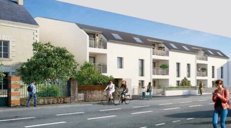 Programme immobilier neuf SCALA - Thouaré-sur-Loire : 17 appartements T2–T4 avec architecture contemporaine et isolation RT 2012 proche du centre-bourg (44470) - Référence : 1449