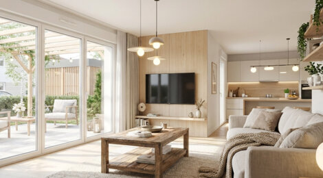 Programme immobilier neuf LES CARRES D'ORCHEZ - Thyez Duplex-Jardins entre Genève et Chamonix (74300) - Référence : 14027