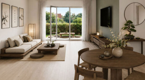 Programme immobilier neuf L’ORÉE DU TISSAGE - Tignieu Jameyzieu appartements avec jardin proche commerces (38230) - Référence : 17560