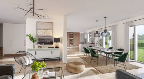 Programme immobilier neuf Les Jardins de la Rochette - Titre : La Rochette : 23 maisons neuves avec jardin dans un quartier familial (77000) - Référence : 14820