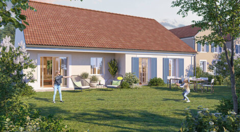 Programme immobilier neuf Les Jardins de la Rochette - Titre : La Rochette : 23 maisons neuves avec jardin dans un quartier familial (77000) - Référence : 14820