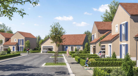 Programme immobilier neuf Les Jardins de la Rochette - Titre : La Rochette : 23 maisons neuves avec jardin dans un quartier familial (77000) - Référence : 14820
