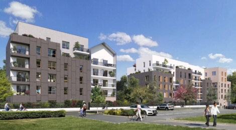 Programme immobilier neuf Les Terrasses Renelle - Titre : Stains : appartements neufs du 2 au 5 pièces proche du Parc de La Courneuve (93240) - Référence : 14907
