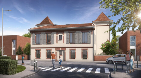 Programme immobilier neuf LE 220 CASSELARDIT - Toulouse : 8 logements neufs T1–T2 éligibles Déficit Foncier près du tram Arènes Romaines (31000) - Référence : 15723