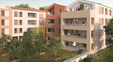 Programme immobilier neuf VILLA AMAYA - Toulouse appartements lumineux au nord de la ville (31000) - Référence : 17942