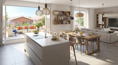 Programme immobilier neuf VILLA AMAYA - Toulouse appartements lumineux au nord de la ville (31000) - Référence : 17942