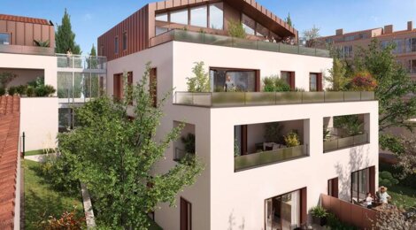 Programme immobilier neuf Allée Gloria - Toulouse : appartements neufs à 12 min du jardin Pierre Goudouli, vues panoramiques et éligibilité PTZ (31000) - Référence : 14845