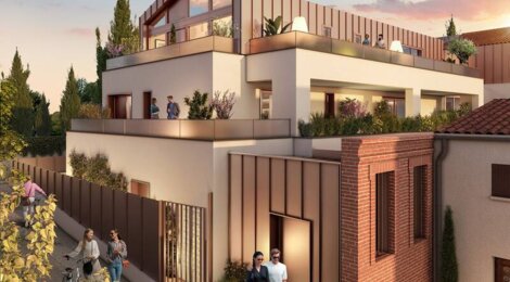 Programme immobilier neuf Allée Gloria - Toulouse : appartements neufs à 12 min du jardin Pierre Goudouli, vues panoramiques et éligibilité PTZ (31000) - Référence : 14845