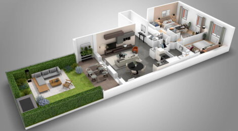Programme immobilier neuf VIOLETTE DES FAUBOURGS / MINIME LAUTREC - Toulouse : appartements neufs dans le quartier familial des Minimes (31000) - Référence : 7318