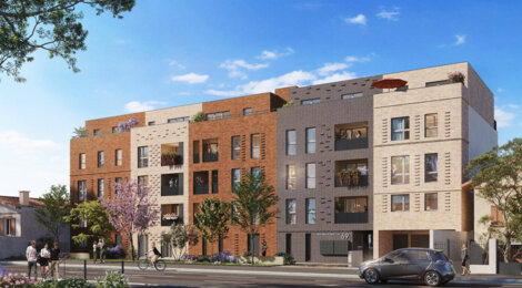 Programme immobilier neuf VIOLETTE DES FAUBOURGS / MINIME LAUTREC - Toulouse : appartements neufs dans le quartier familial des Minimes (31000) - Référence : 7318