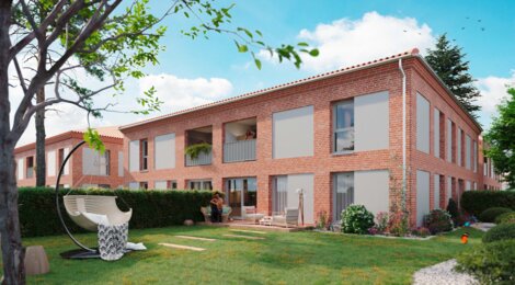 Programme immobilier neuf Villa aurea - Toulouse : appartements neufs T2–T4 duplex dans le quartier pavillonnaire de Saint Simon (31000) - Référence : 9332