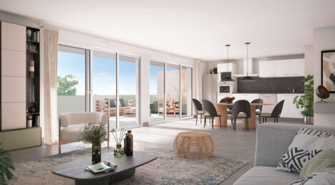 Programme immobilier neuf Tresaur - Toulouse : appartements neufs T2–T5 dans le quartier Cote Pavée proche de la future ligne C (31000) - Référence : 16937