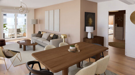Programme immobilier neuf Terre Garonne - Toulouse : Appartements studio–T5 avec terrasses, parking et proximité Stadium TFC à 800 m des berges de Garonne (31000) - Référence : 14277