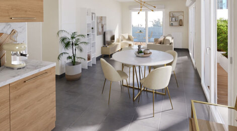 Programme immobilier neuf Terre Garonne - Toulouse : Appartements studio–T5 avec terrasses, parking et proximité Stadium TFC à 800 m des berges de Garonne (31000) - Référence : 14277