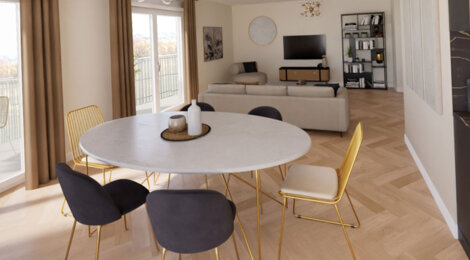 Programme immobilier neuf Terre Garonne - Toulouse : Appartements studio–T5 avec terrasses, parking et proximité Stadium TFC à 800 m des berges de Garonne (31000) - Référence : 14277