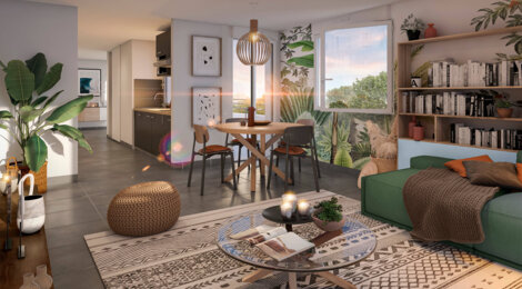 Programme immobilier neuf INSIDE PARK - Toulouse : Appartements T2–T3 avec jardins, terrasses et parkings face au parc des Argoulets (31000) - Référence : 14210