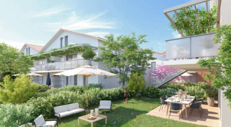 Programme immobilier neuf PATIO ARDENNA - Toulouse : Appartements T2–T4 avec terrasses, parking sécurisé et proximité Hippodrome (31000) - Référence : 14756