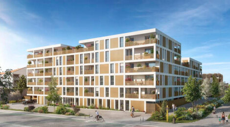 Programme immobilier neuf OXYGEN - Toulouse : Appartements T2–T5 avec jardins suspendus, balcons et certification NF Habitat à 300 m du métro Barrière de Paris (31000) - Référence : 11224