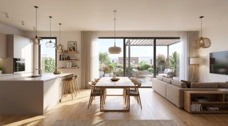 Programme immobilier neuf LABEL ROSE - Toulouse Pouvourville : appartements neufs 2 à 5 pièces et maison neuve sur les hauteurs (31000) - Référence : 9342