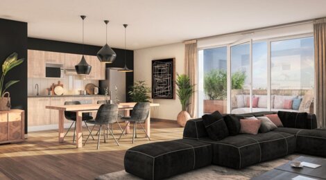 Programme immobilier neuf NOUVEL'AIRE - Tourcoing : Appartements studio–T4 avec terrasses, jardins privatifs et proximité éco-quartier de l’Union (59200) - Référence : 14724