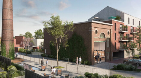 Programme immobilier neuf LA FABRIK - Tourcoing : Appartements studio–T5 et maisons T4 avec jardins, terrasses et parking proche du Parc Clemenceau et M2 (59200) - Référence : 14320