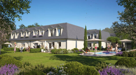 Programme immobilier neuf VILLAS DU GOLF - Tourgéville à deux pas du golf et de la plage de Deauville (14800) - Référence : 11835