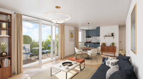 Programme immobilier neuf Les Jardins Jasmin - Tournan-en-Brie : appartements neufs T2–T4 à 600 m du RER E et Transilien P (77220) - Référence : 15906
