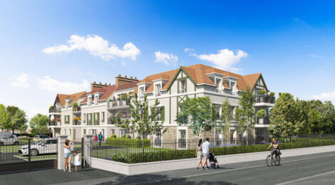 Programme immobilier neuf Les Jardins Jasmin - Tournan-en-Brie : appartements neufs T2–T4 à 600 m du RER E et Transilien P (77220) - Référence : 15906