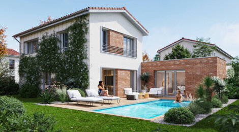 Programme immobilier neuf ALLEE DE MARIE-T - Tournefeuille à proximité à vélo du lac de la Ramée (31170) - Référence : 14801