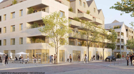 Programme immobilier neuf LES CASERNES - Tours à proximité de la future ligne de tramway T2 (37000) - Référence : 15344