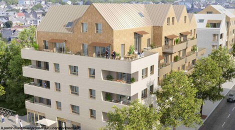Programme immobilier neuf LES CASERNES - Tours à proximité de la future ligne de tramway T2 (37000) - Référence : 15344