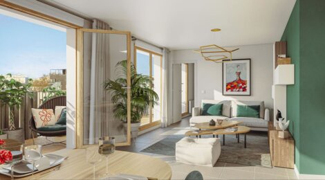 Programme immobilier neuf CARRE RABELAIS - Tours : Appartements studio–T4 avec terrasses, jardin paysager et proximité centre-ville (37000) - Référence : 14670