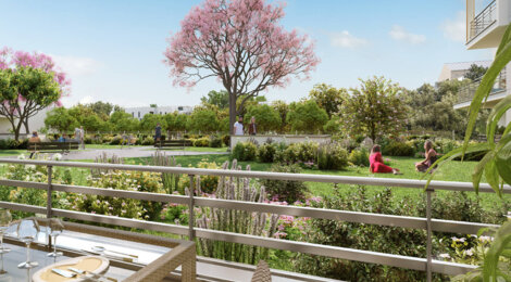 Programme immobilier neuf Patio Kipolis - Tours : Appartements studio–T5 avec terrasses, label BiodiverCity et proximité parc-jardin (37000) - Référence : 14508
