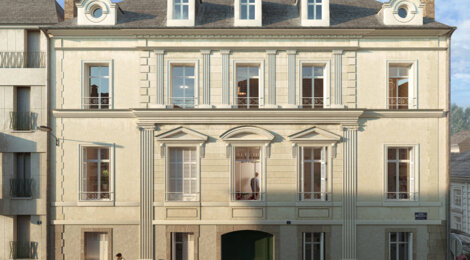 Programme immobilier neuf L'Hôtel LALOUX - TOURS - Tours : Appartements T2–T3 avec réhabilitation, proximité gare et cœur d’hypercentre (37000) - Référence : 14696