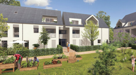 Programme immobilier neuf LES JARDINS DE SAPAILLÉ - Tours : Appartements T2–T4 avec terrasses, potager commun et proximité commodités (37000) - Référence : 9810