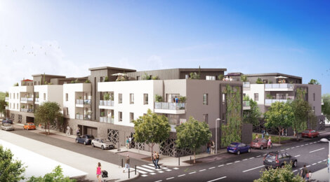 Programme immobilier neuf Allumière - Trelazé : Appartements T2–T3 avec terrasses, parking sécurisé et proximité centre-ville (49800) - Référence : 14776