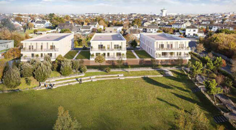 Programme immobilier neuf Trilogie - Trignac : Appartements T2–T4 avec terrasses, jardins privatifs et proximité quartier Océane Acacias (44570) - Référence : 7134