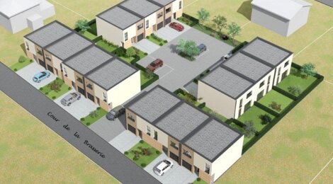 Programme immobilier neuf Le Clos de la Brasserie - Uckange : 13 maisons T4–T5 de 90 m² avec jardins privatifs près des commodités (57270) - Référence : 139