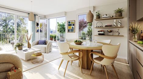 Programme immobilier neuf L Ecrin - Vaires-sur-Marne résidence verdoyante proche gare de Vaires - Torcy (77360) - Référence : 17717